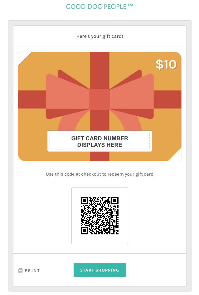Good Dog People™ Digital Gift Card