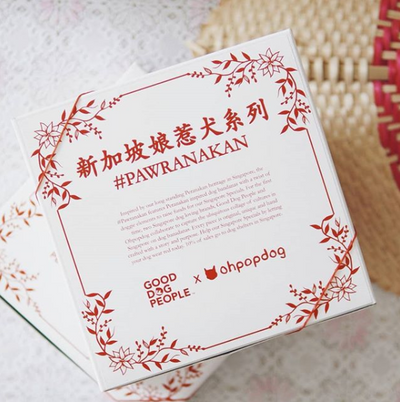 Good Dog People x Ohpopdog Pawranakan Dog Bandana