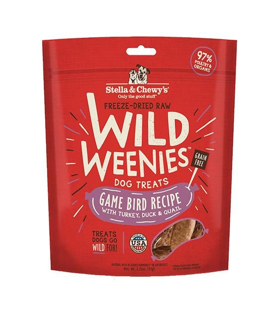 Stella & Chewy’s Wild Weenies (Game Bird) Freeze Dried Dog Treats