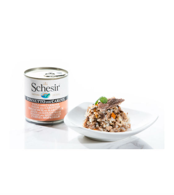 Schesir Tuna with Carrots Wet Dog Food
