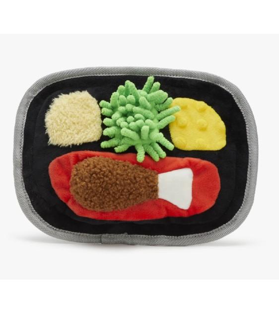 BarkShop Tubular TV Dinner Dog Plush Toy