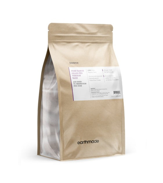 Earthmade Grass-Fed Venison Ear Air Dried Dog Treats