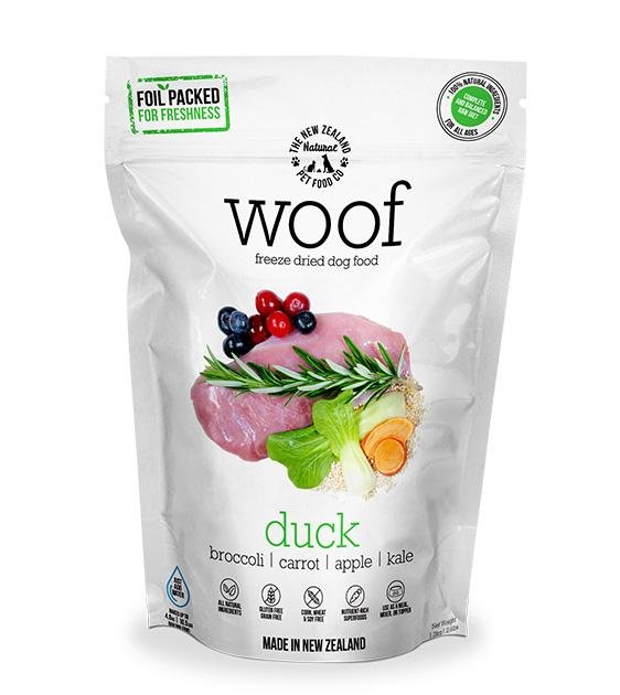 Woof Freeze Dried Raw Duck Dog Food
