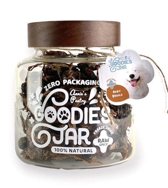 Annie's Pantry Goodies Jars Freeze-Dried Dog Treats (Baby Quails) - Good Dog Peopleā¢