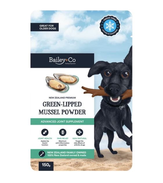 Bailey+Co New Zealand Freeze Dried Advanced Joint Supplement (Green-Lipped Mussel Powder) - Good Dog Peopleā¢