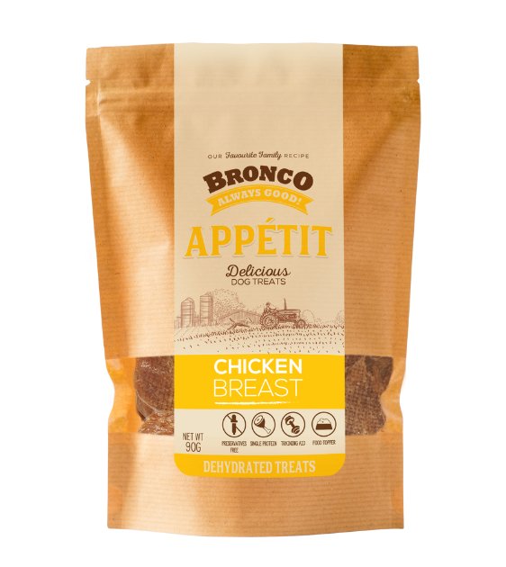 Bronco AppĆ©tit Chicken Breast Dehydrated Dog Treats - Good Dog Peopleā¢