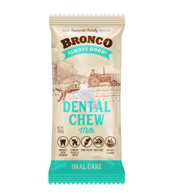 Bronco Dental Chews (Milk) - Single Pack - Good Dog People™