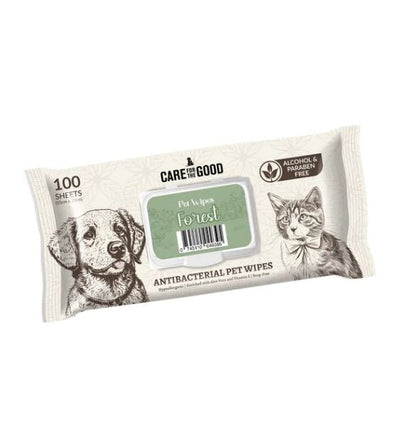 Care For The Good Antibacterial Wipes For Dogs & Cats 100pc (Forest) - Good Dog Peopleā¢