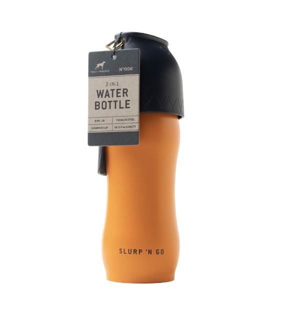 Field and Wander 2-in-1 Stainless Steel Travel Bottle For Dogs & Cats (With Bowl & Carabiner) - Good Dog Peopleā¢