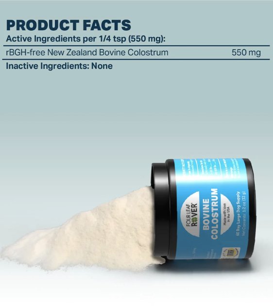 Four Leaf Rover (BOVINE COLOSTRUM) Dog Supplements - Good Dog Peopleā¢