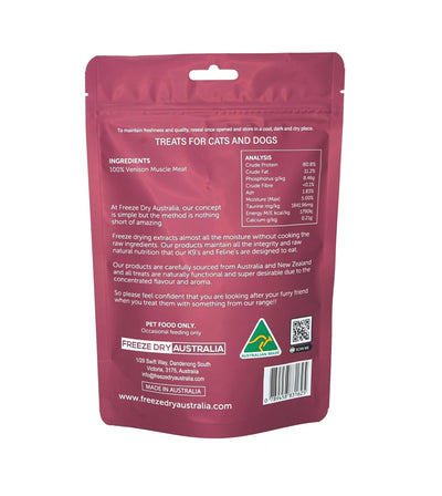 Freeze Dry Australia Venison Cookie Freeze Dried Cat & Dog Treats - Good Dog People™