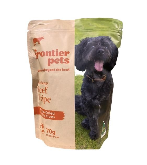 Frontier Pets Freeze Dried Raw Dog Treats (Beef Tripe Strips) - Good Dog People™