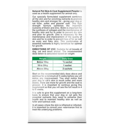 GIFT WITH PURCHASE >$120: Natural PetĀ® Skin & Coat Supplement Powder for Cats & Dogs (1 x Sachet) - Good Dog Peopleā¢