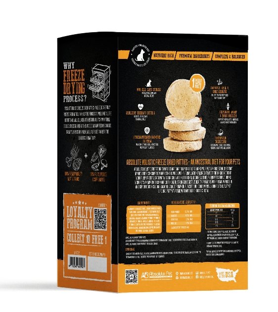 GIFT WITH PURCHASE >$99: Absolute Holistic Freeze Dried Patties Dog Food (Random Flavour Trial Pack x 1) - Good Dog Peopleâ˘