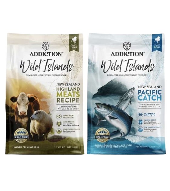 GIFT WITH PURCHASE >$99: Addiction Wild Islands Grain-Free Dry Dog Food (Random Flavour Trial Pack x 1) - Good Dog People™