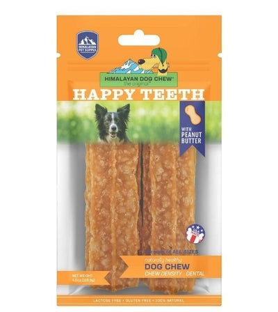 Himalayan Pet Supply Happy Teeth Peanut Butter Dental Chew Dog Treats - Good Dog People™
