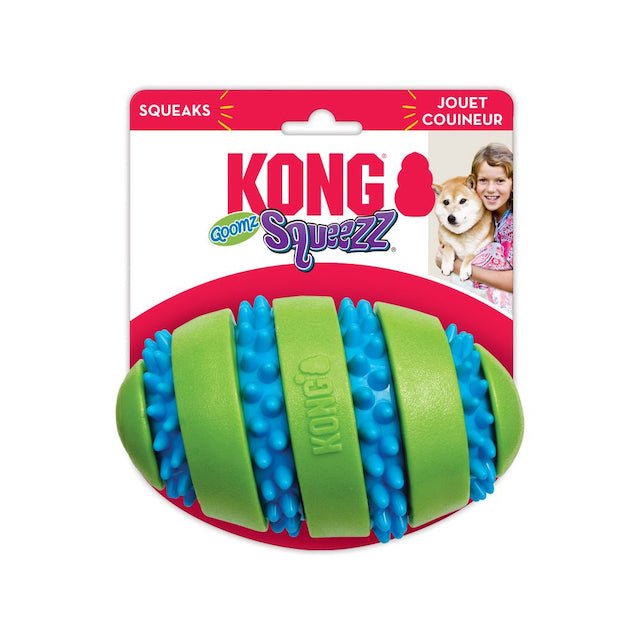 KONG Squeezz Goomz Football Dog Toy - Good Dog Peopleā¢