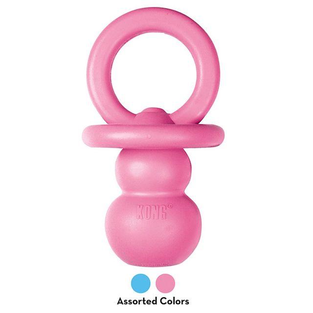 KONG Puppy Binkie Dog Toy - pink
