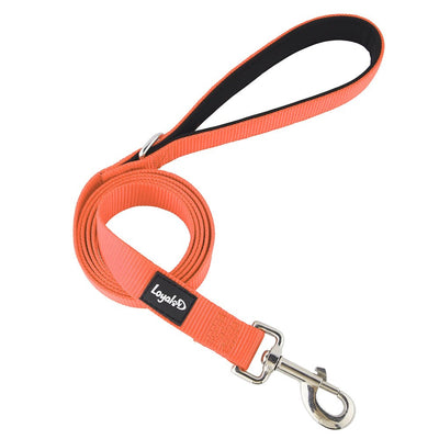Loyal.D Fix.D Comfort Orange Dog Leash (Neoprene Handle) - Good Dog Peopleā¢