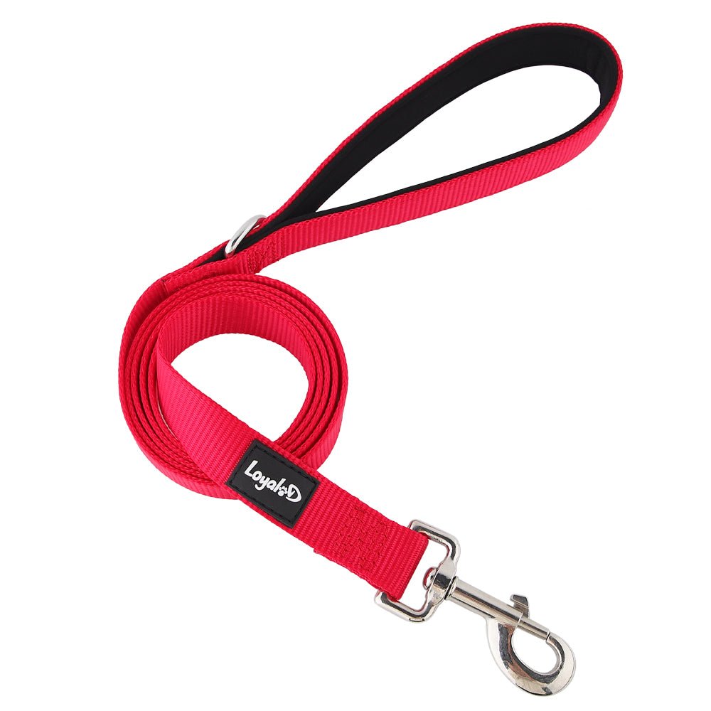 Loyal.D Fix.D Comfort Red Dog Leash (Neoprene Handle) - Good Dog Peopleā¢