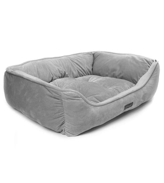 Nandog Pet Gear Designer Bed (Plush Grey) for Dogs and Cats - Good Dog Peopleā¢