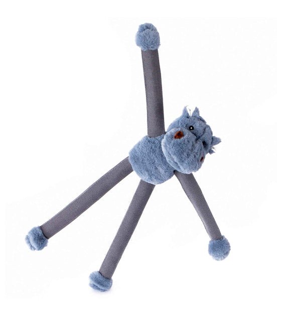 Nandog Pet Gear My BFF Bungee Hippo Squeaker Toy - Good Dog People™