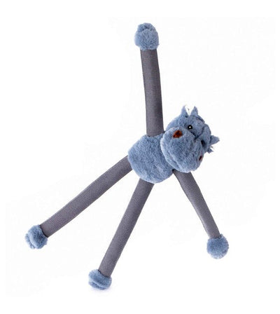 Nandog Pet Gear My BFF Bungee Hippo Squeaker Toy - Good Dog People™