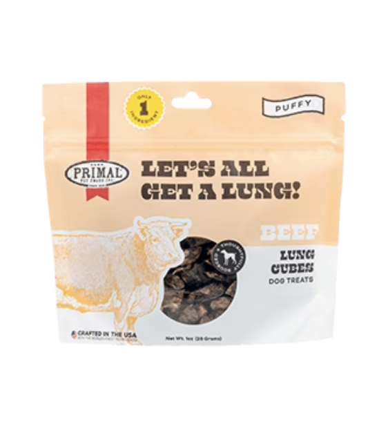 Primal Let's All Get A Lung - Beef Dehydrated Dog Treats - Good Dog Peopleā¢