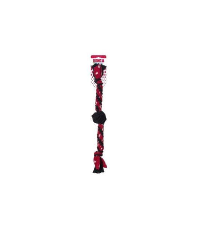 KONG Signature Rope Dual Knot with Ball Dog Toy