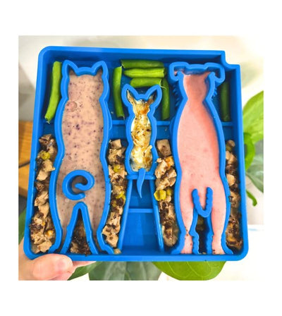 SodaPup Enrichment Feeding Tray For Dogs (Square / Blue Waiting Dogs) - Good Dog Peopleā¢