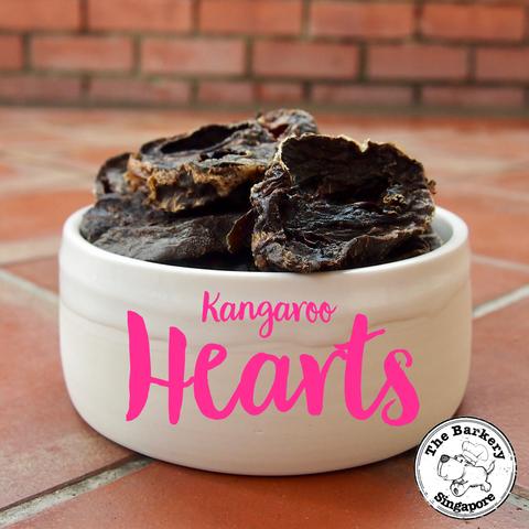 The Barkery Dehydrated Kangaroo Heart Dog Treats - Good Dog Peopleā¢