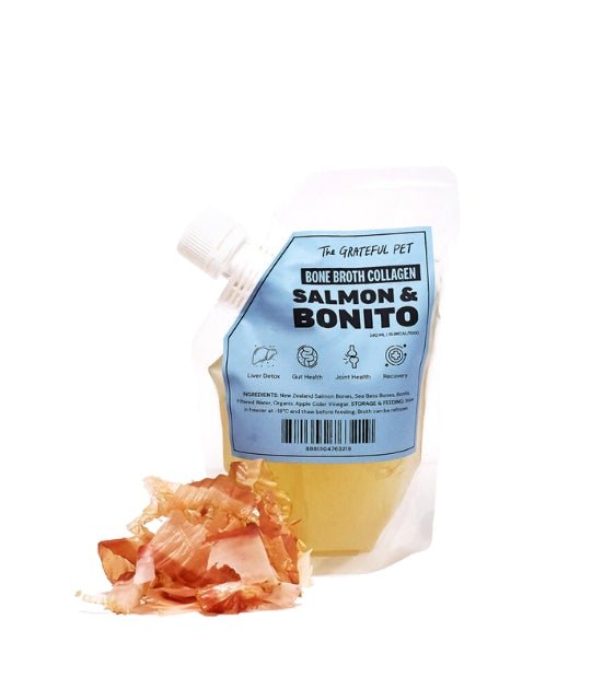 The Grateful Pet Bone Broth For Dogs & Cats (Salmon & Bonito) - Good Dog Peopleā¢