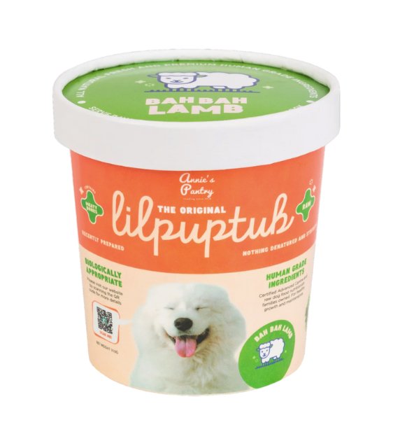 TRY & BUY: Annie's Pantry LilPupTubs Raw Dog Food (Bah Bah Lamb)