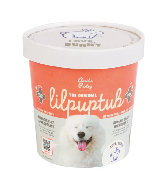 TRY & BUY: Annie's Pantry LilPupTubs Raw Dog Food (Love, Bunny)