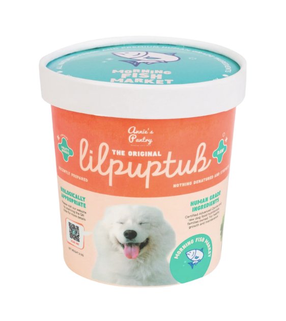 TRY & BUY: Annie's Pantry LilPupTubs Raw Dog Food (Morning Fish Market)