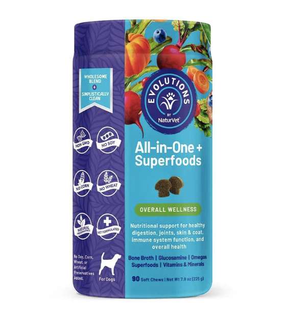 TRY & BUY:  NaturVet Evolutions All-in-One + Superfood Soft Chew Dog Supplement