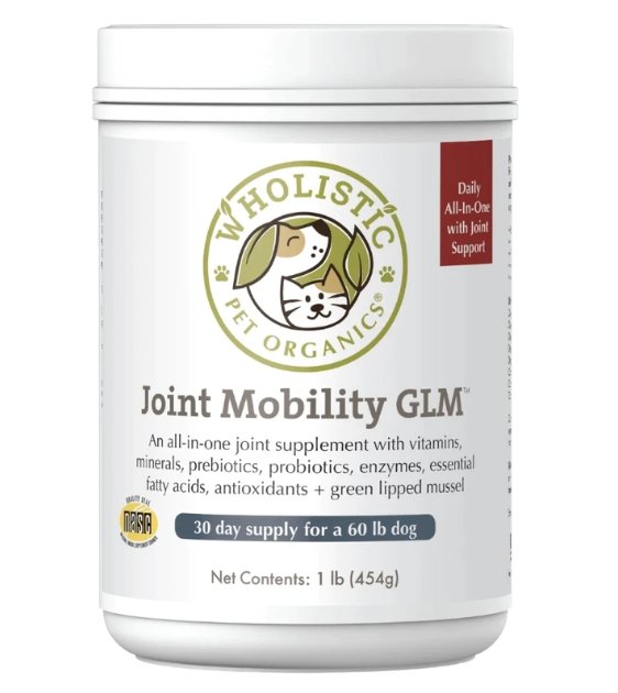 Wholistic Pet Organics Joint Mobility GLM Dog Supplements - Good Dog Peopleā¢