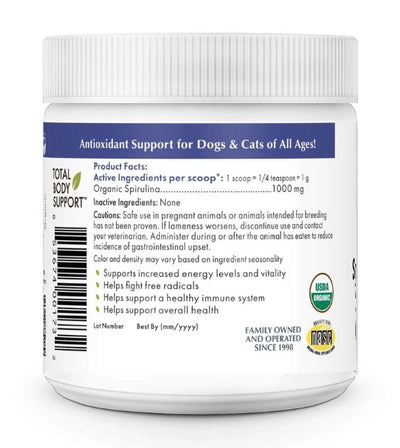 Wholistic Pet Organics Spirulina Powder (Immune System & Health Support) Dog Supplements - Good Dog People™