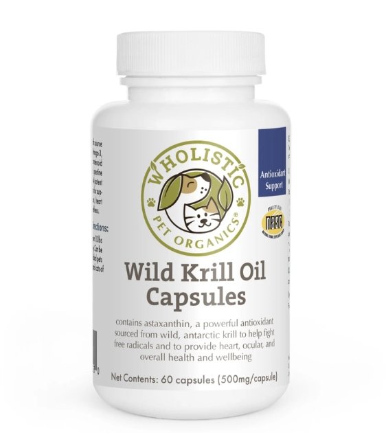 Wholistic Pet Organics Wild Antarctic Krill Oil Capsules Dog Supplements - Good Dog People™