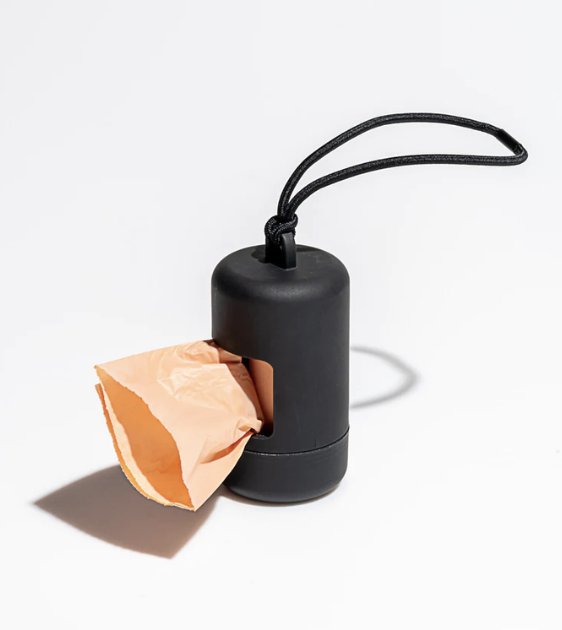 Wild One Poop Bag Carrier and Roll (Black) - Good Dog Peopleā¢
