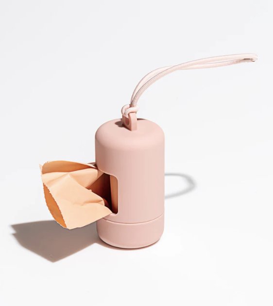 Wild One Poop Bag Carrier and Roll (Blush) - Good Dog Peopleā¢