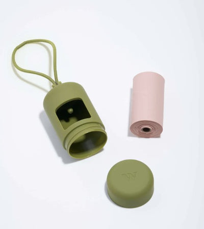 Wild One Poop Bag Carrier and Roll (Moss) - Good Dog People™