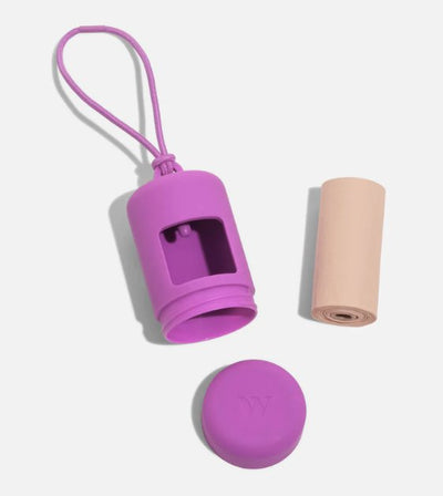 Wild One Poop Bag Carrier and Roll (Orchid) - Good Dog Peopleā¢