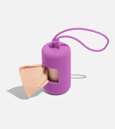 Wild One Poop Bag Carrier and Roll (Orchid) - Good Dog Peopleā¢