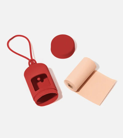 Wild One Poop Bag Carrier and Roll (Strawberry) - Good Dog Peopleā¢