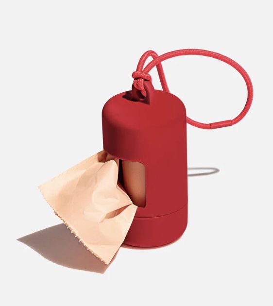 Wild One Poop Bag Carrier and Roll (Strawberry) - Good Dog Peopleā¢