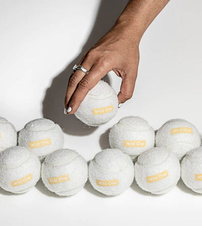 Wild One Tennis Balls Set Dog Toy (White) - Good Dog People™
