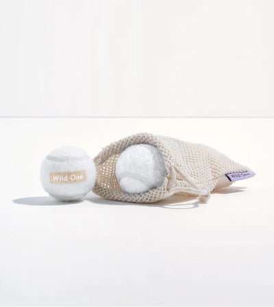 Wild One Tennis Balls Set Dog Toy (White) - Good Dog People™