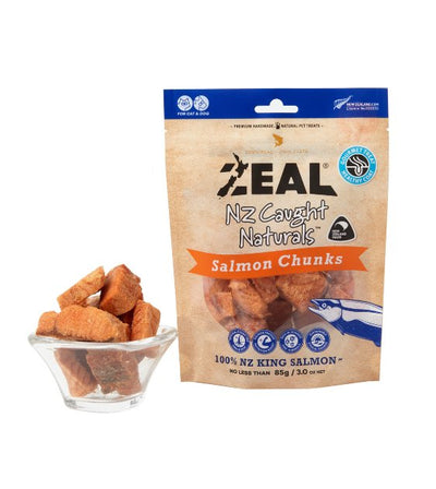 Zeal Wild Caught Naturals Freeze Dried Cat and Dog Treats (Salmon Chunks) - Good Dog People™