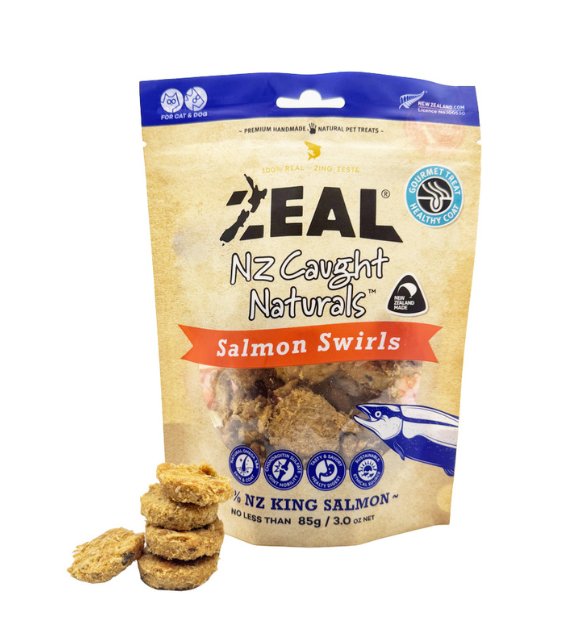 Zeal Wild Caught Naturals Freeze Dried Cat and Dog Treats (Salmon Swirls) - Good Dog Peopleā¢